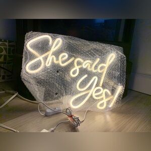 Wedding sign Neon Sign bride to be engaged engagement proposal marry me shower